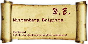 Wittenberg Brigitta névjegykártya